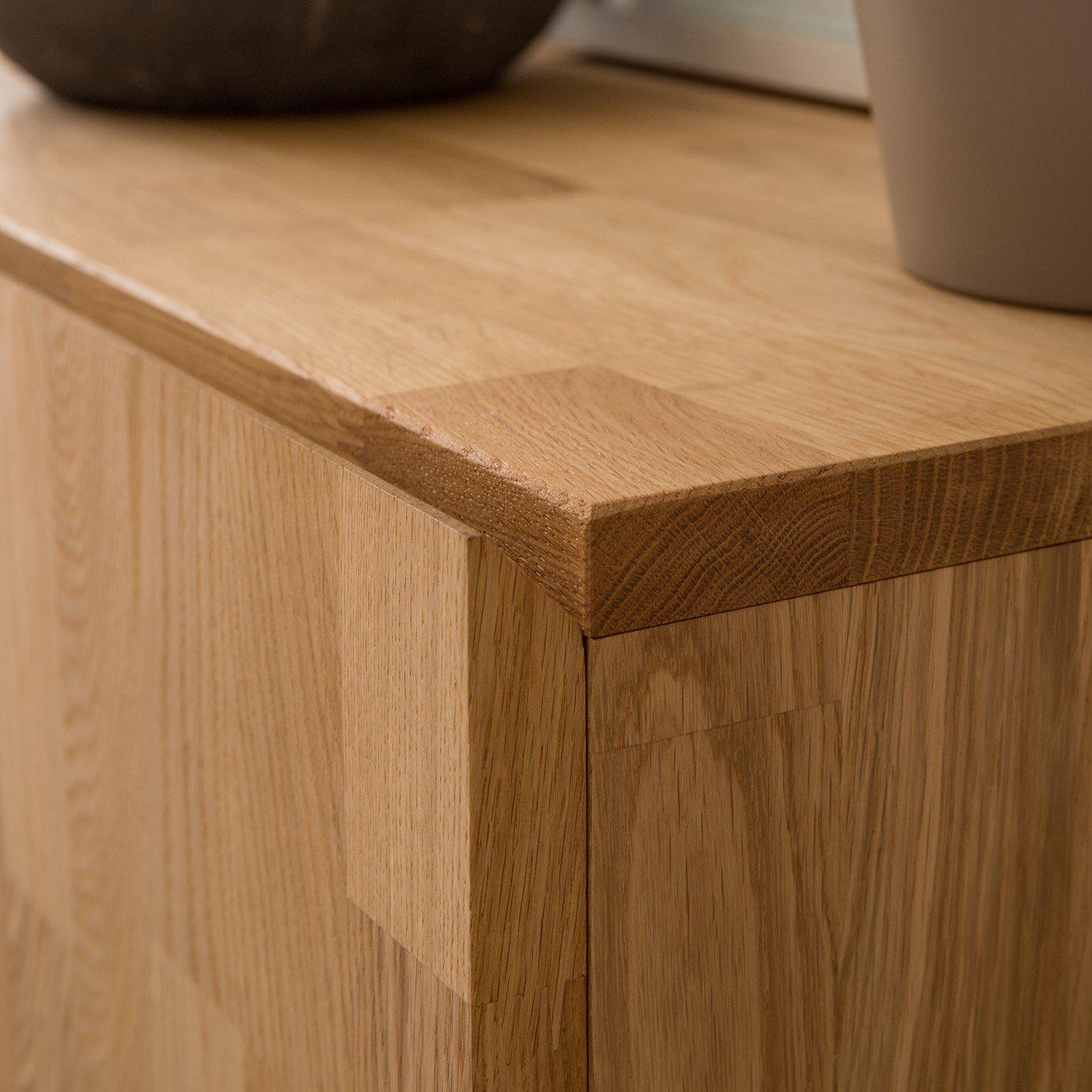 NordicStory Mueble de TV  madera maciza roble diseno industrial escandinavo